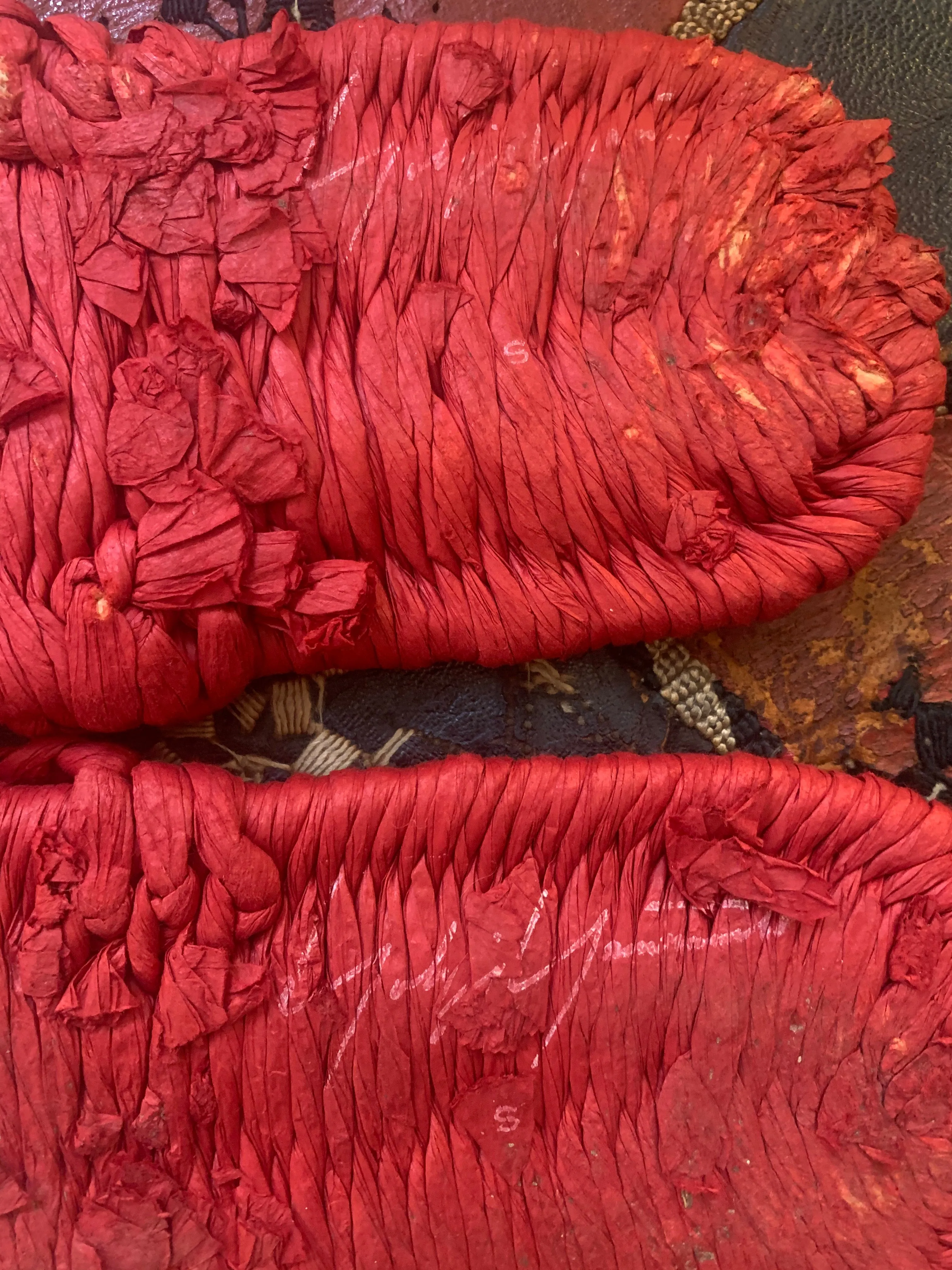1980s-1990s Yohji Yamamoto Red Fiber Sandals
