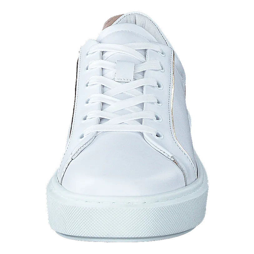 2219 White Nappa/gold/rose