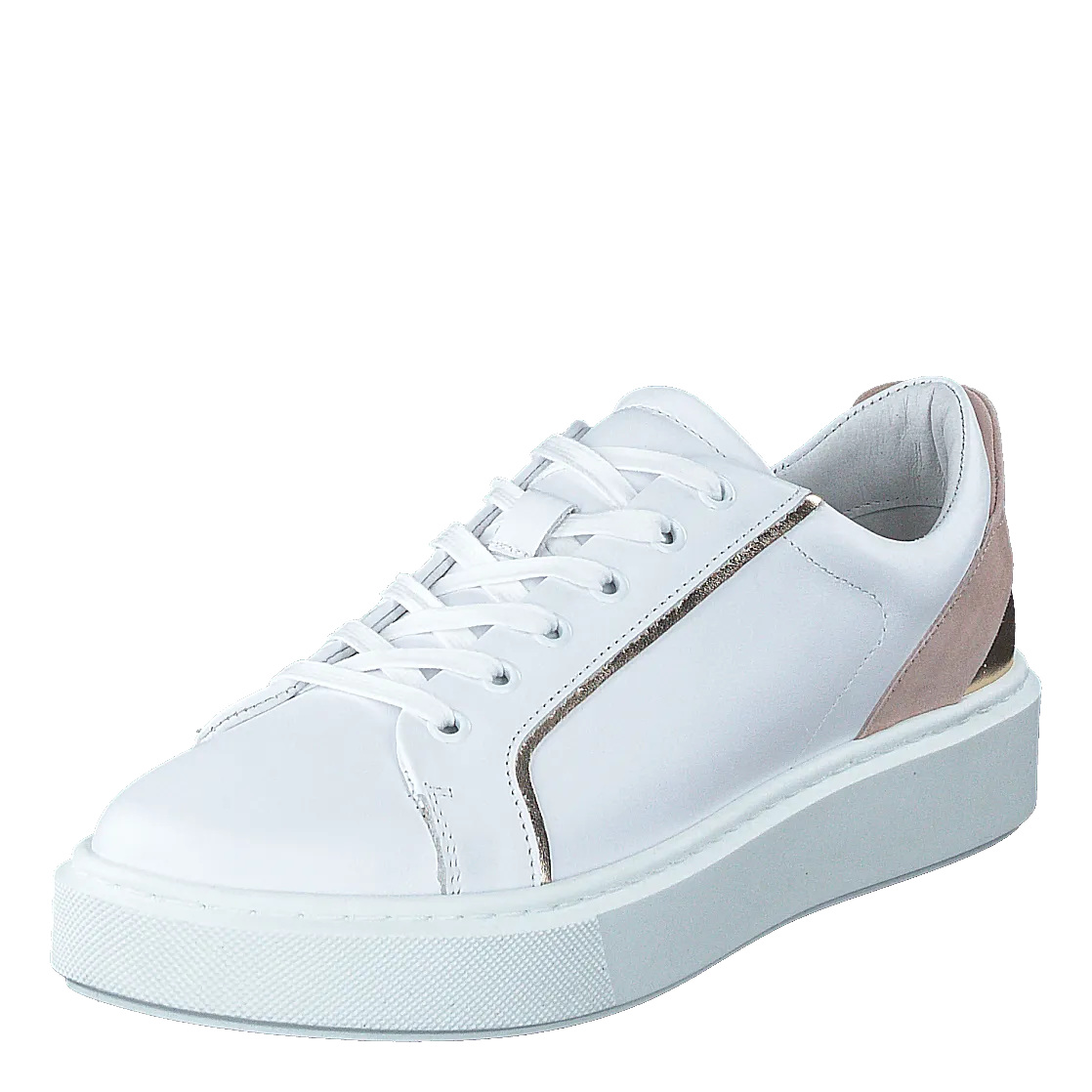 2219 White Nappa/gold/rose