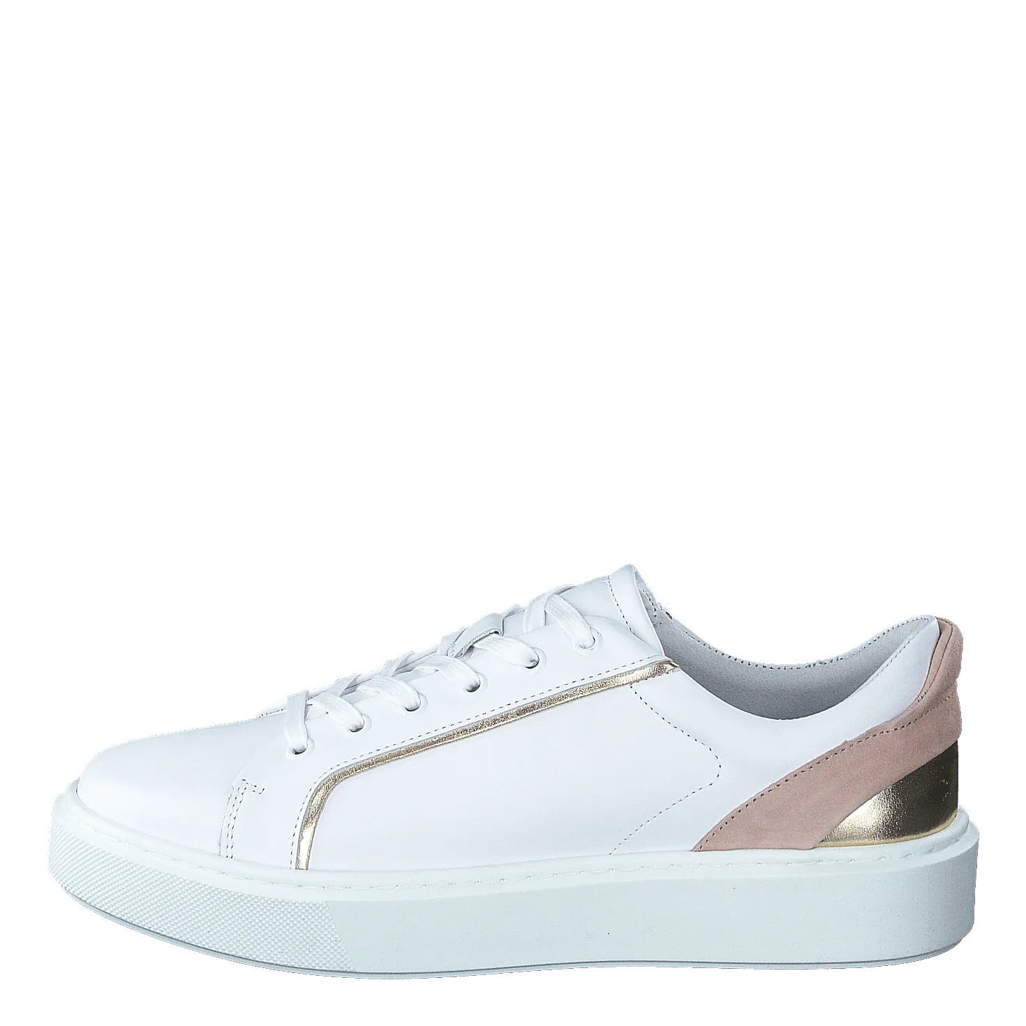 2219 White Nappa/gold/rose
