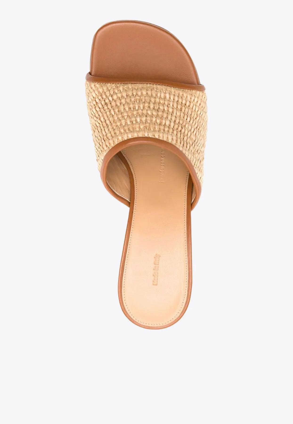 80 Chain Heel Raffia Sandals