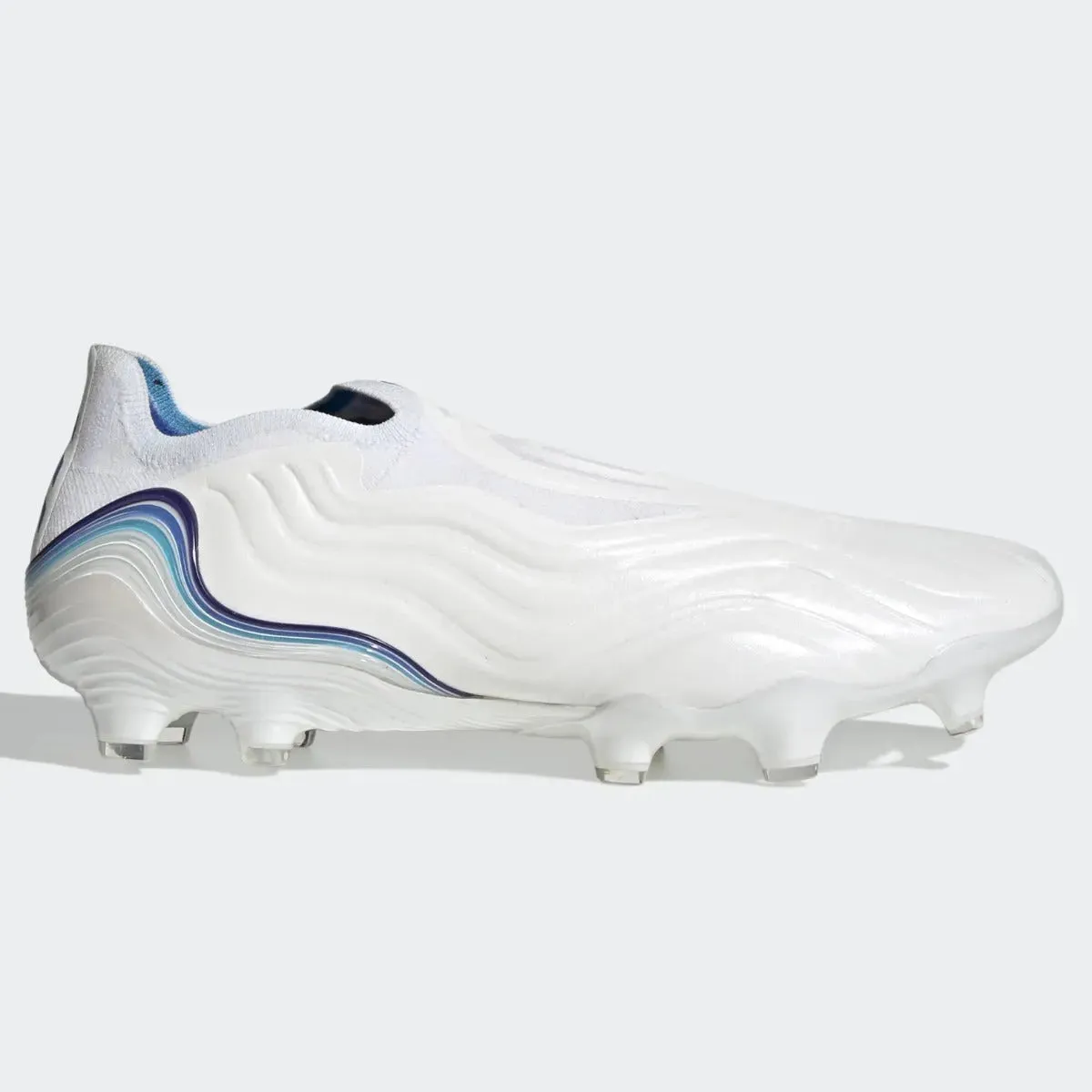 adidas Copa Sense   FG - White-Hi Res Blue
