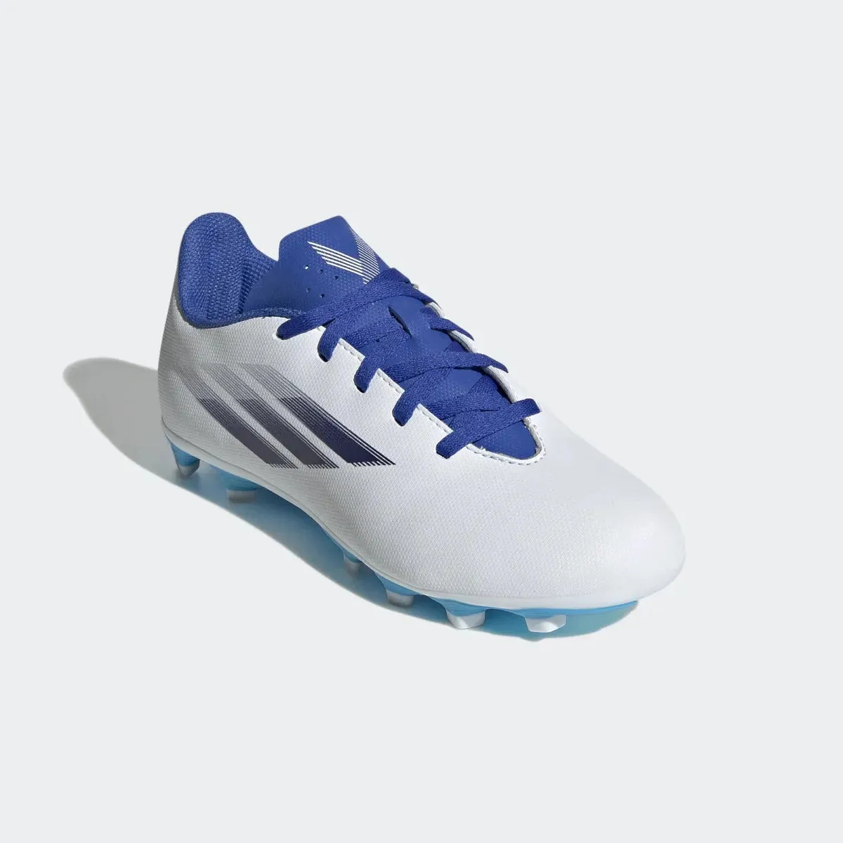 adidas Kids X Speedflow .4 FxG - White-Indigo-Sky Rush