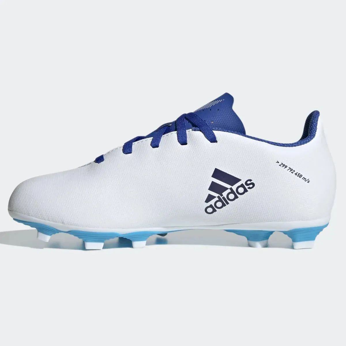 adidas Kids X Speedflow .4 FxG - White-Indigo-Sky Rush