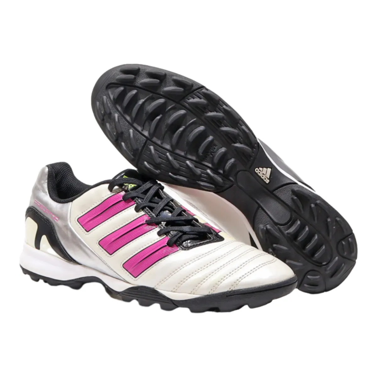 ADIDAS Low Top Trainers White Leather Mens UK 8