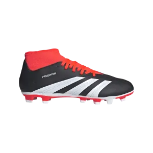 adidas Predator Club Sock Flexible Ground Adult Soccer Cleats IG7764 Black/White/Solar Red