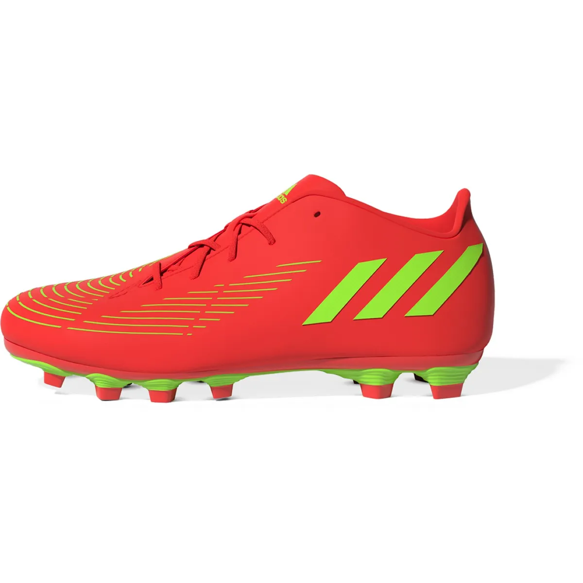 adidas Predator EDGE.4 FxG Junior Cleats GW0970 SOLAR RED/SOLAR GREEN