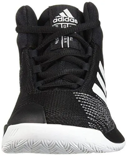 adidas Unisex Pro Spark 2018 Basketball Shoe, Black/White/Grey, 7 M US Big Kid