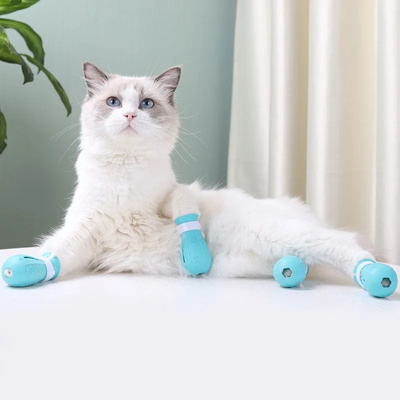 Adjustable Anti-Scratch Shoes for Cats