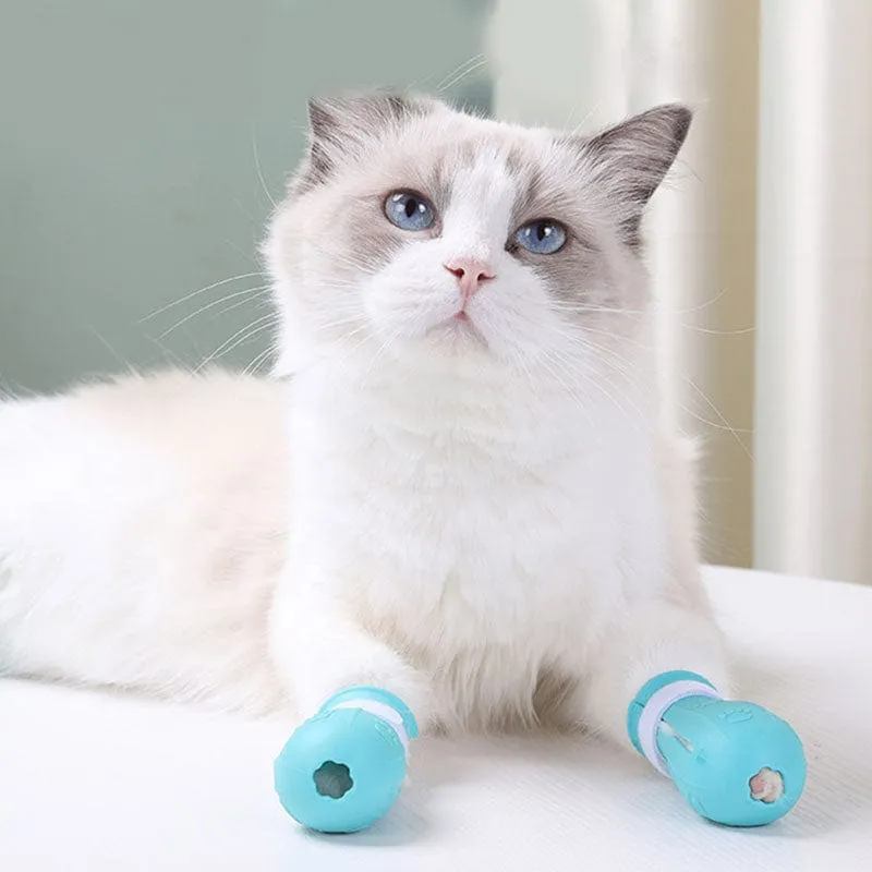 Adjustable Anti-Scratch Shoes for Cats