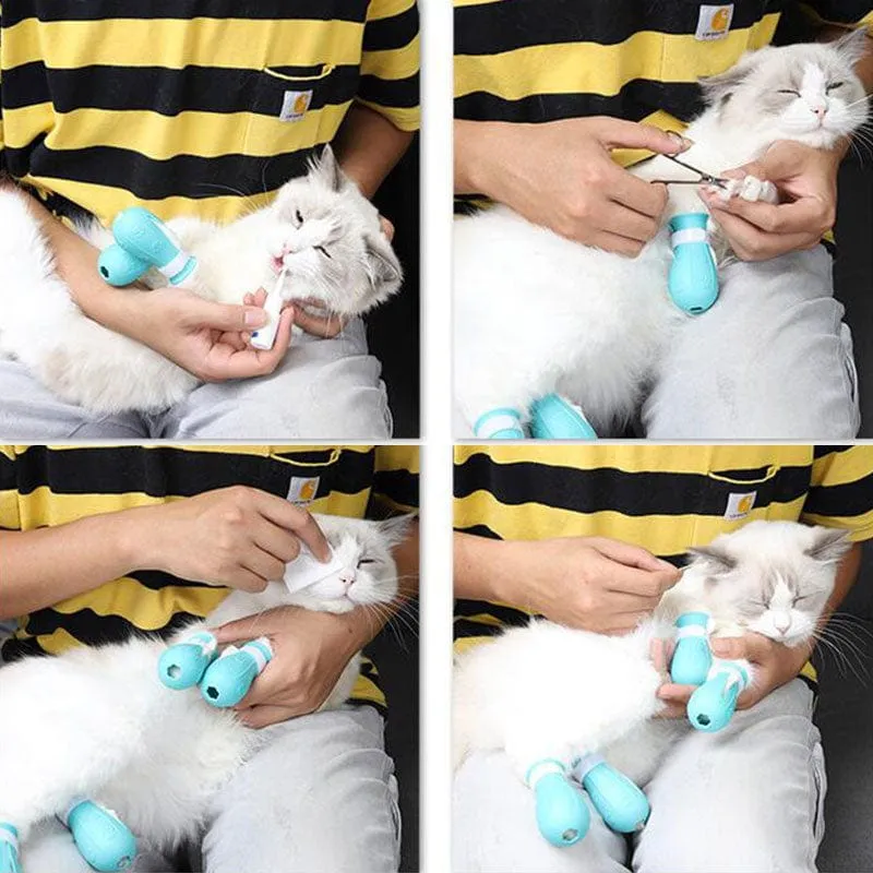 Adjustable Anti-Scratch Shoes for Cats
