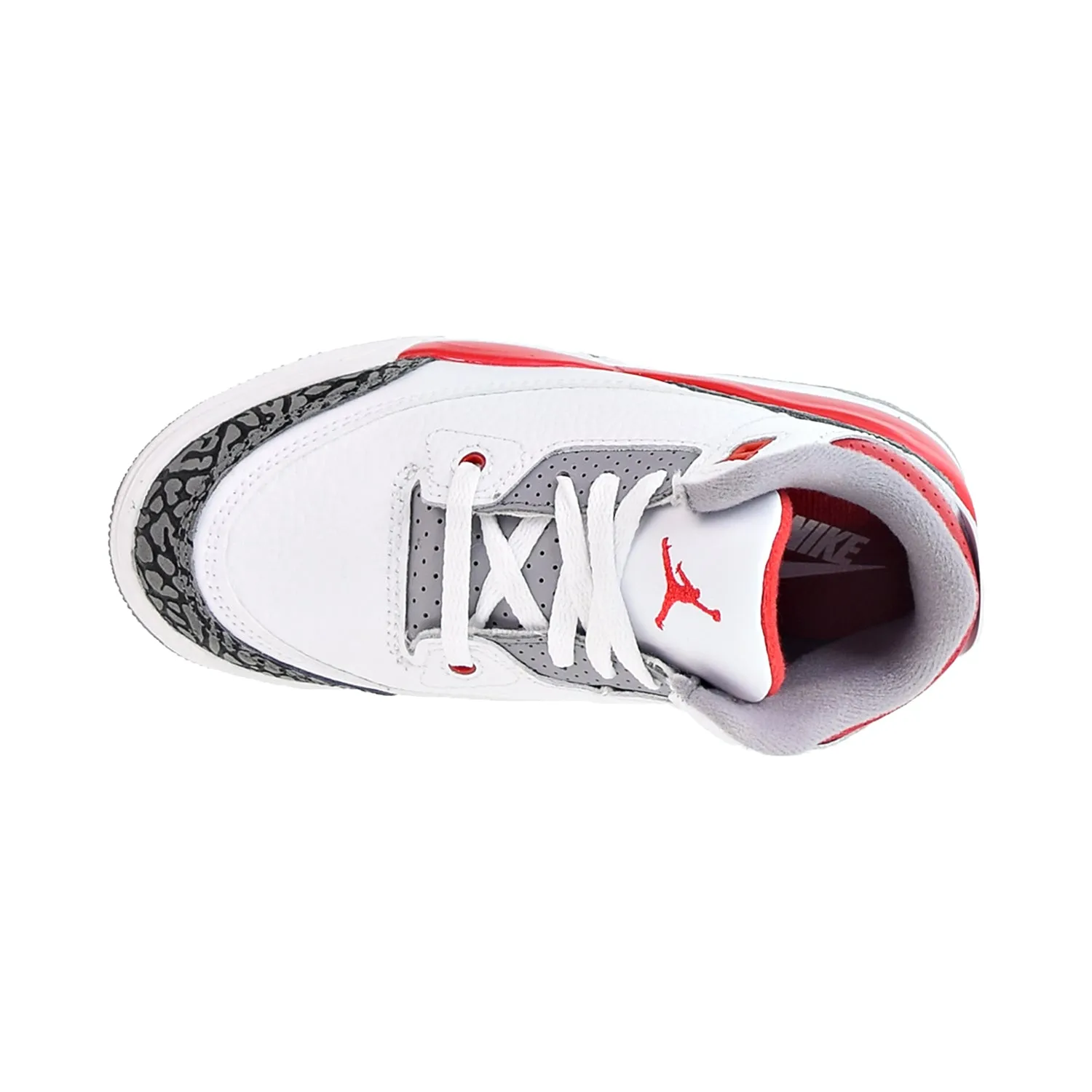 Air Jordan 3 Retro (PS) Little Kids' Shoes White-Fire Red-Black