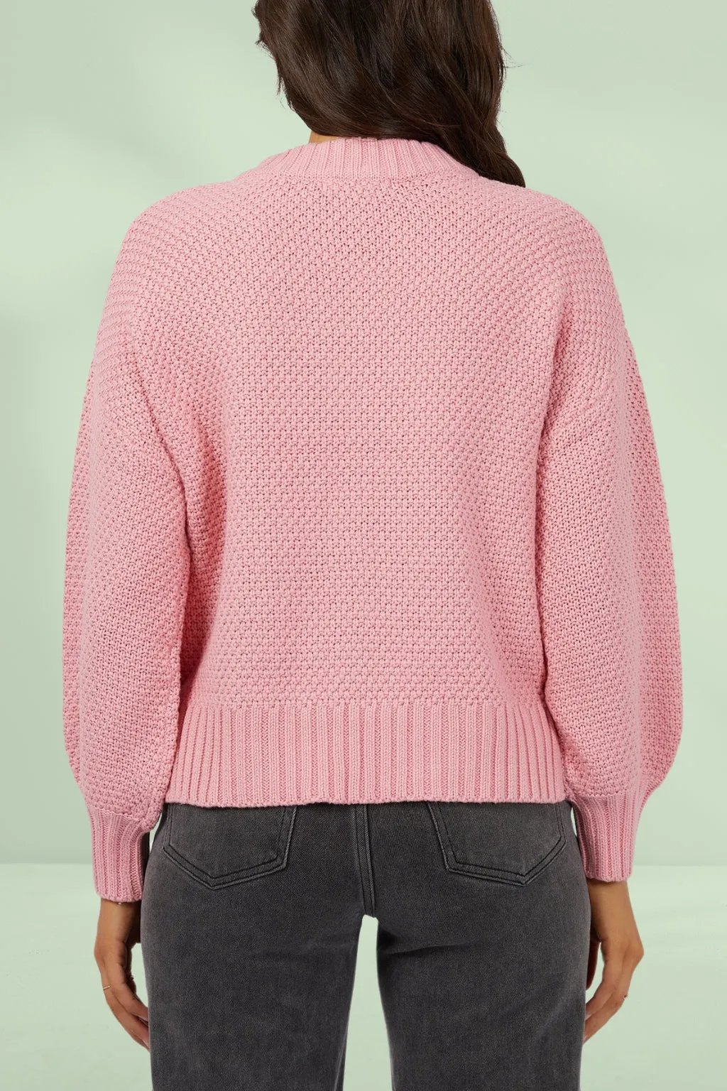 All About Eve Rue Knit Sweater Pink
