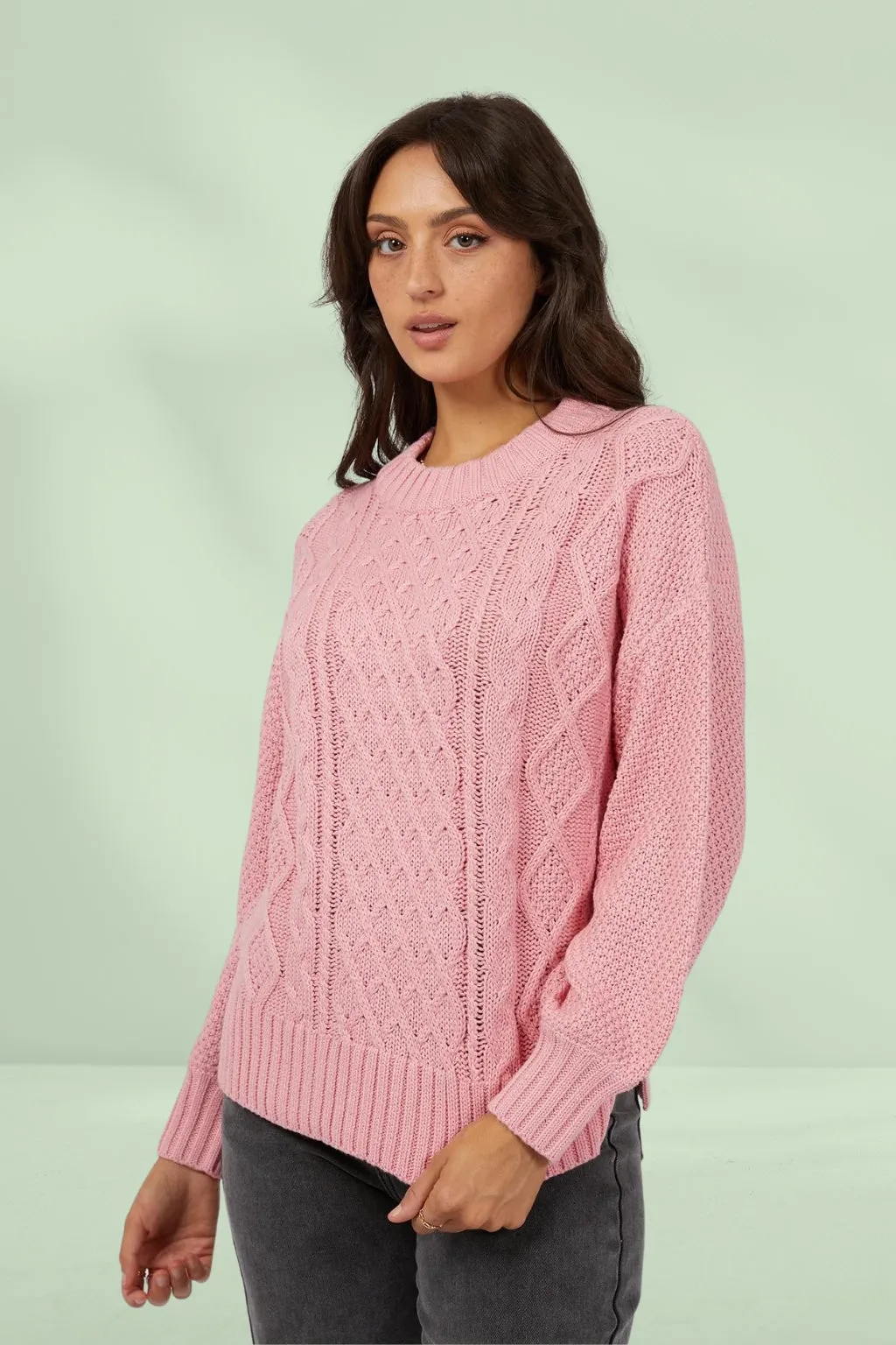 All About Eve Rue Knit Sweater Pink