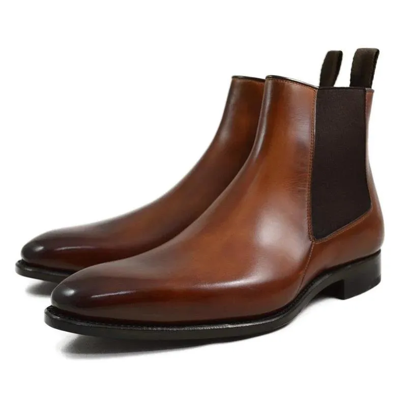 Antonios Business Brown Leather Boots