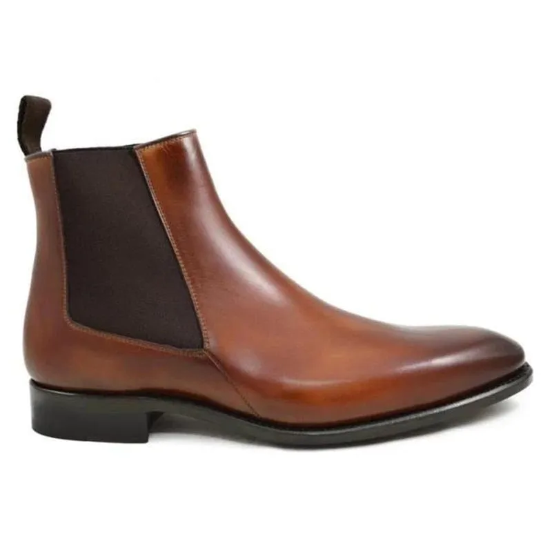 Antonios Business Brown Leather Boots