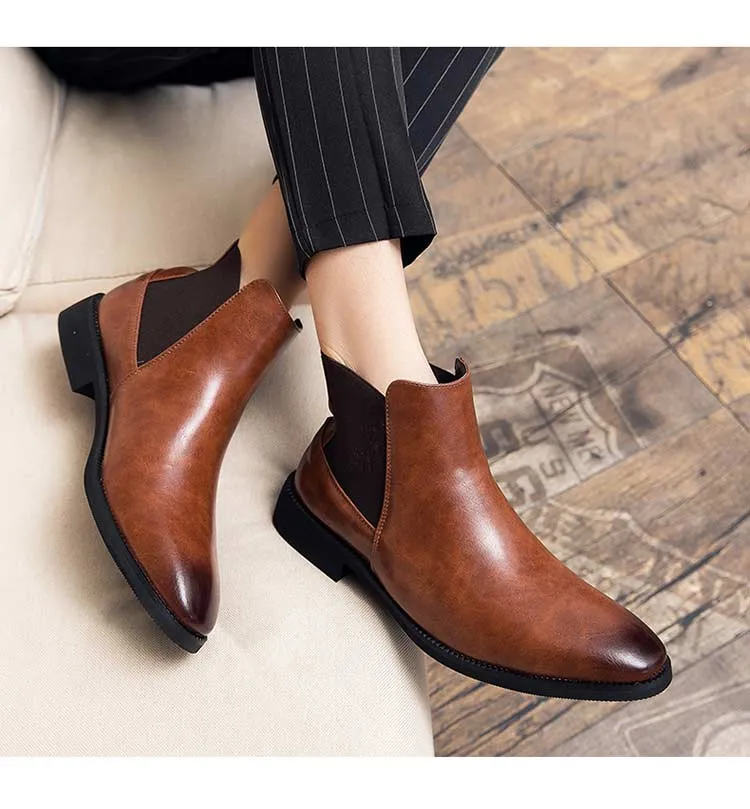 Antonios Business Brown Leather Boots