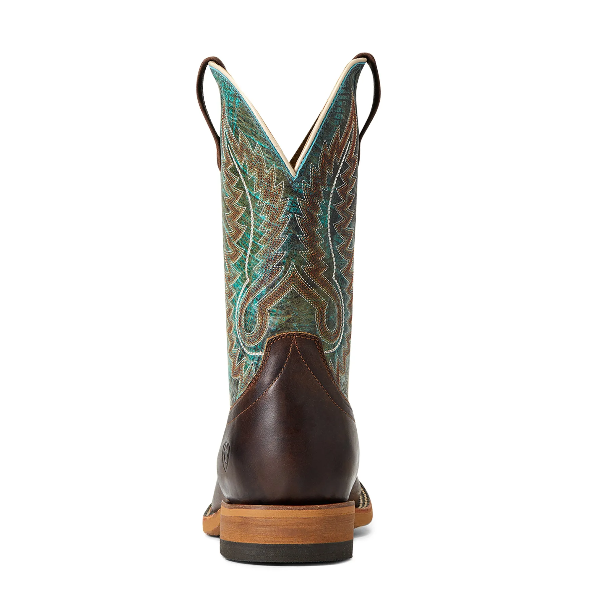 Ariat® Men's Cow Camp Better Brown & Cool Blue Western Boots 10040273