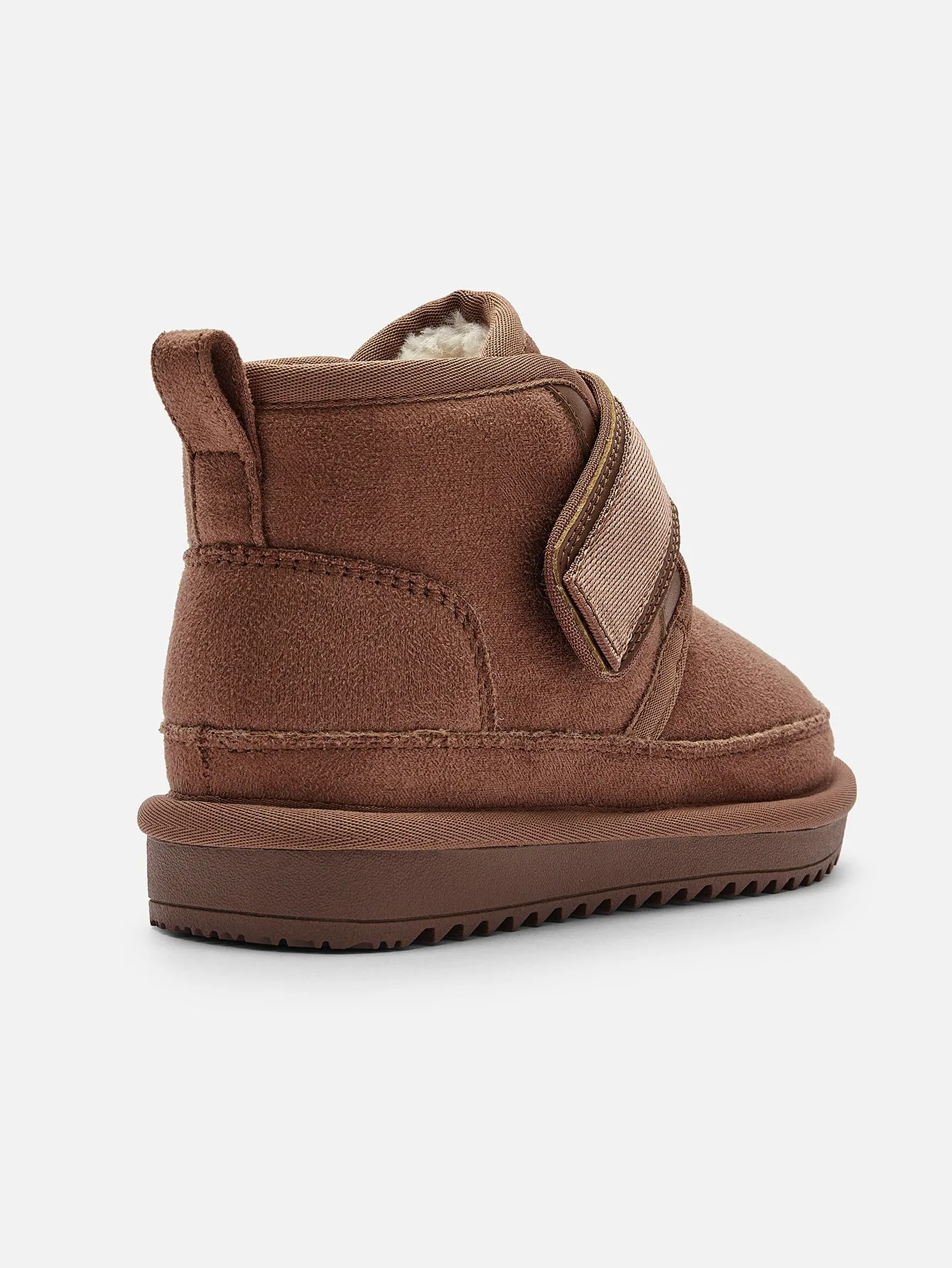 balabala Unisex Baby Toddler and Kids Water-Repellent Velcro Plush Snow Boots