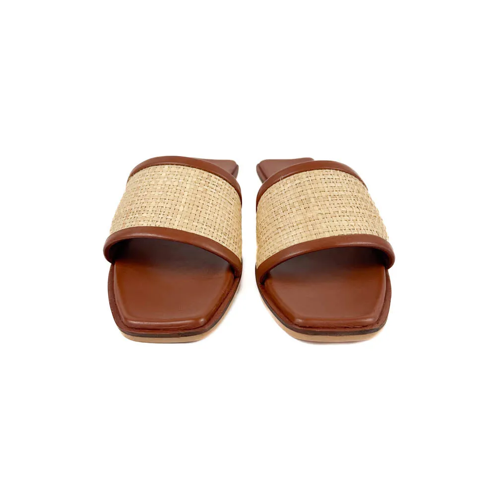 Bembien - Ona Slide (Sienna Raffia)