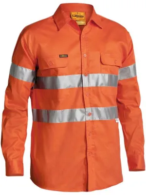 Bisley Taped Hi Vis Drill Shirt-(BT6482)