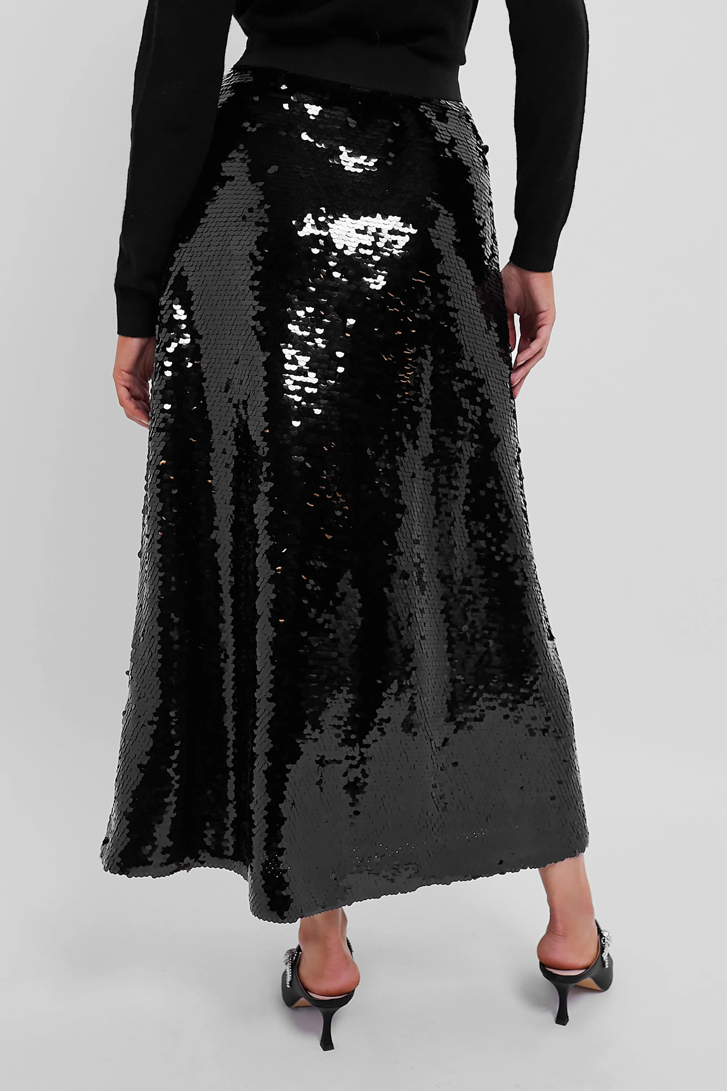 Black Sparkle Kristin Skirt