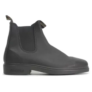 Blundstone 063 Black Unisex Leather Slip-On Square-toe Chelsea Boots - UK 10