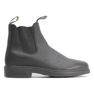 Blundstone 063 Black Unisex Leather Slip-On Square-toe Chelsea Boots - UK 8.5