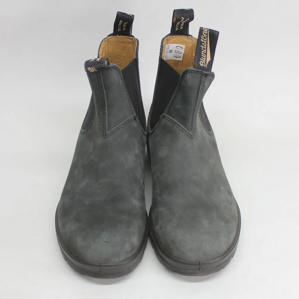 Blundstone 587 587-RUSTIC BLACK Leather Unisex Boots - Rustic Black - UK 6