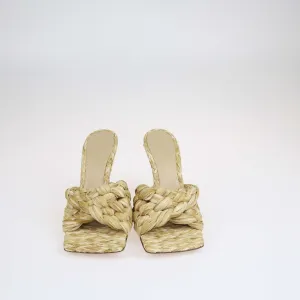 Bottega Veneta Beige Lido Slide Sandals