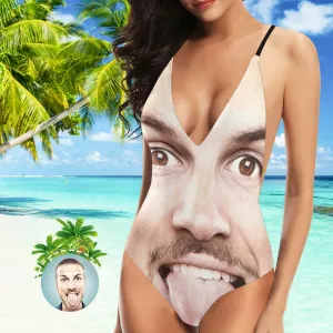 Boyfriend Face Swimsuit Custom Bathing Suit Summer Gift