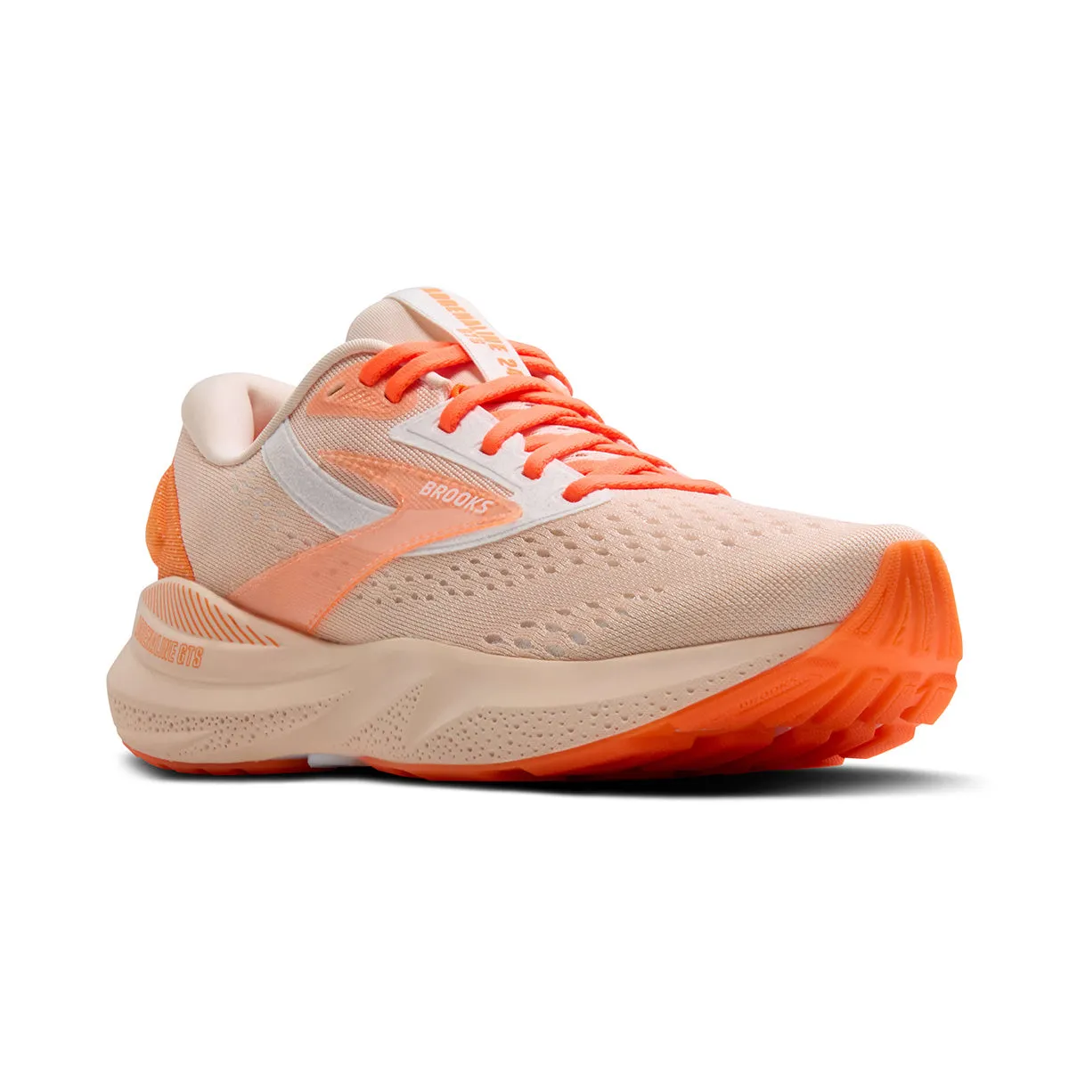 Brooks Adrenaline GTS 24 Womens | Pink/nectarine/orange