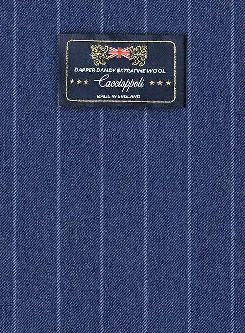 Caccioppoli Dapper Dandy Parbo Blue Wool Pants