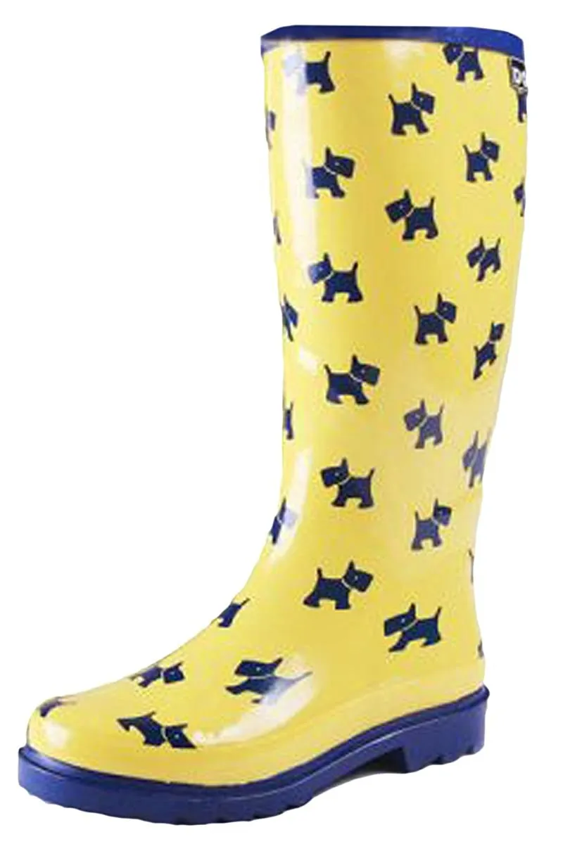 Cambridge Select Women's Pattern Print Colorful Waterproof Welly Rain Boots