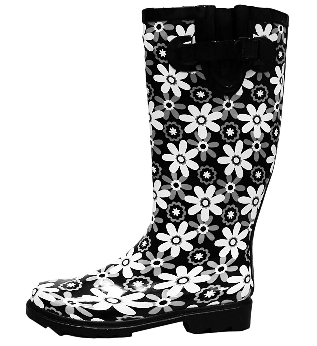 Cambridge Select Women's Pattern Print Colorful Waterproof Welly Rain Boots