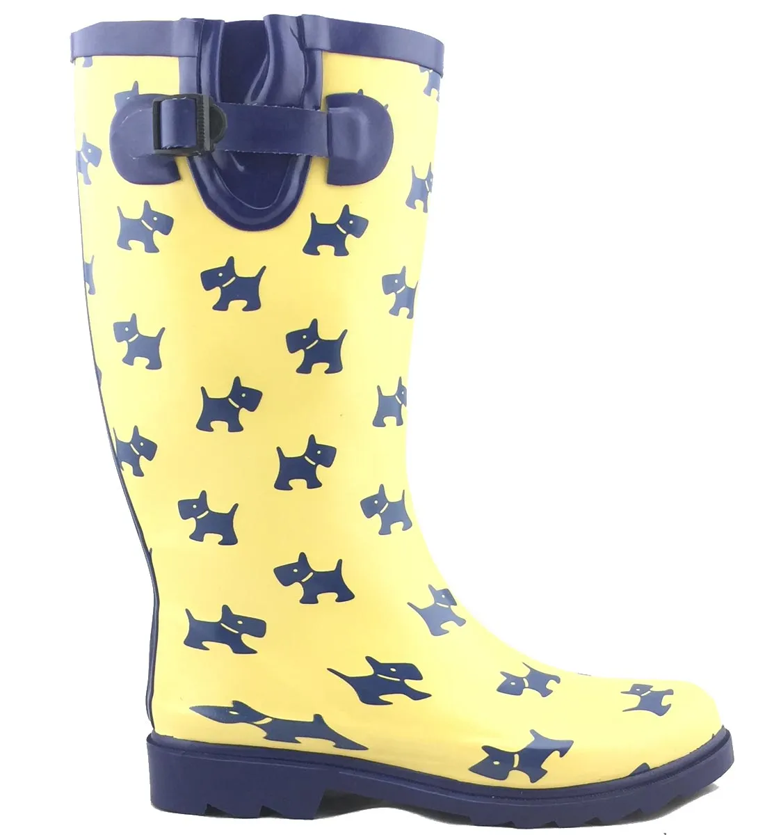 Cambridge Select Women's Pattern Print Colorful Waterproof Welly Rain Boots
