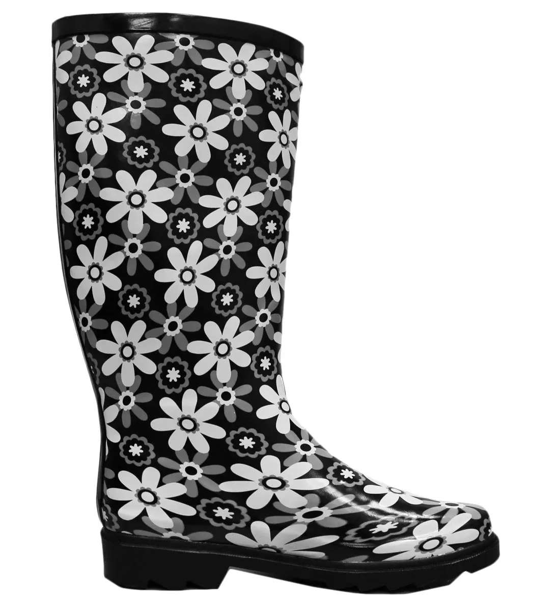 Cambridge Select Women's Pattern Print Colorful Waterproof Welly Rain Boots