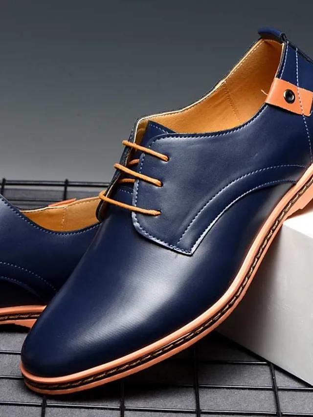 Casual Round Toe Shoesmen Men's Work Shoes Single Shoes 38-48 Size Men's Leather Shoes Cross-Border E-Commerce