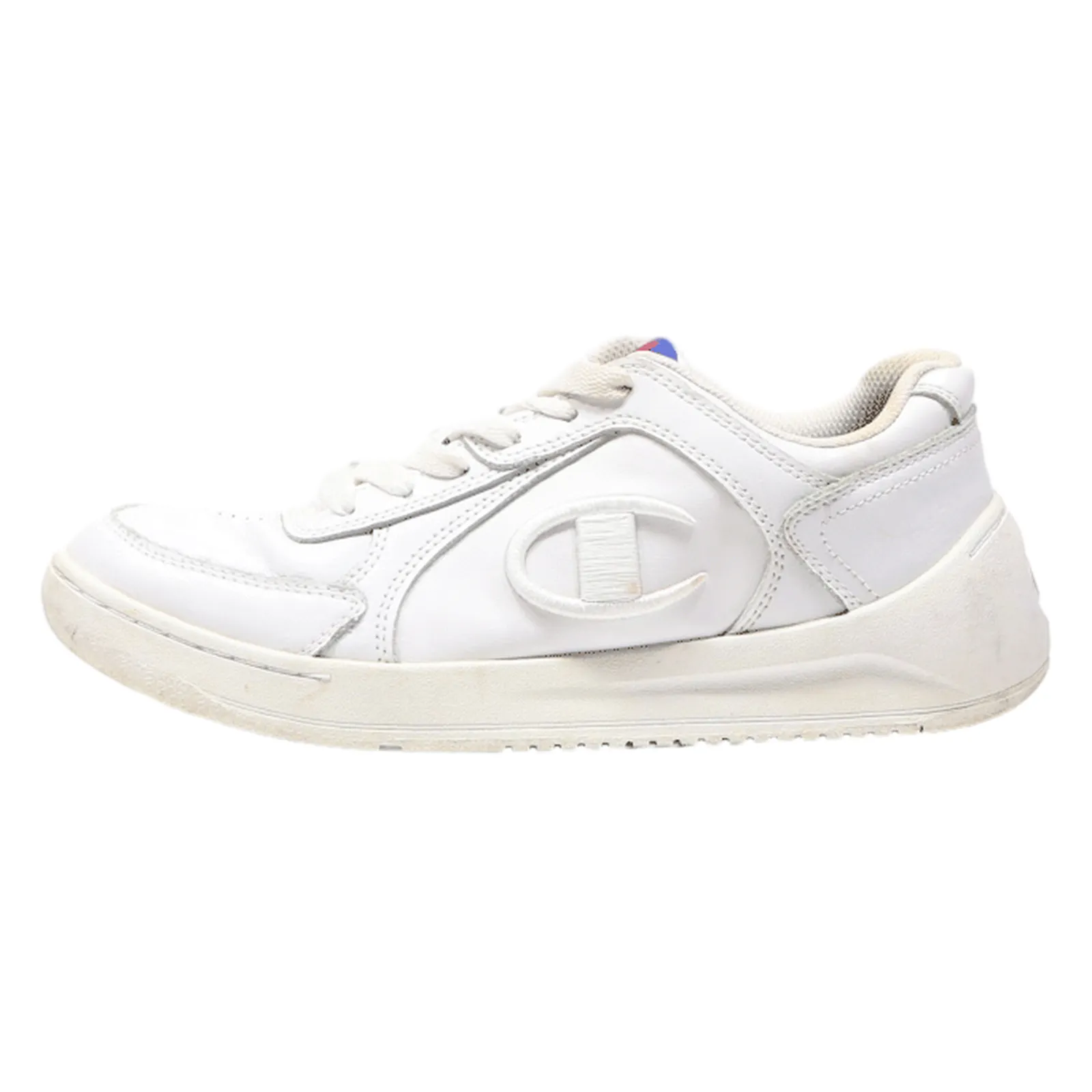 CHAMPION Sneaker Trainers White Leather Womens UK 7