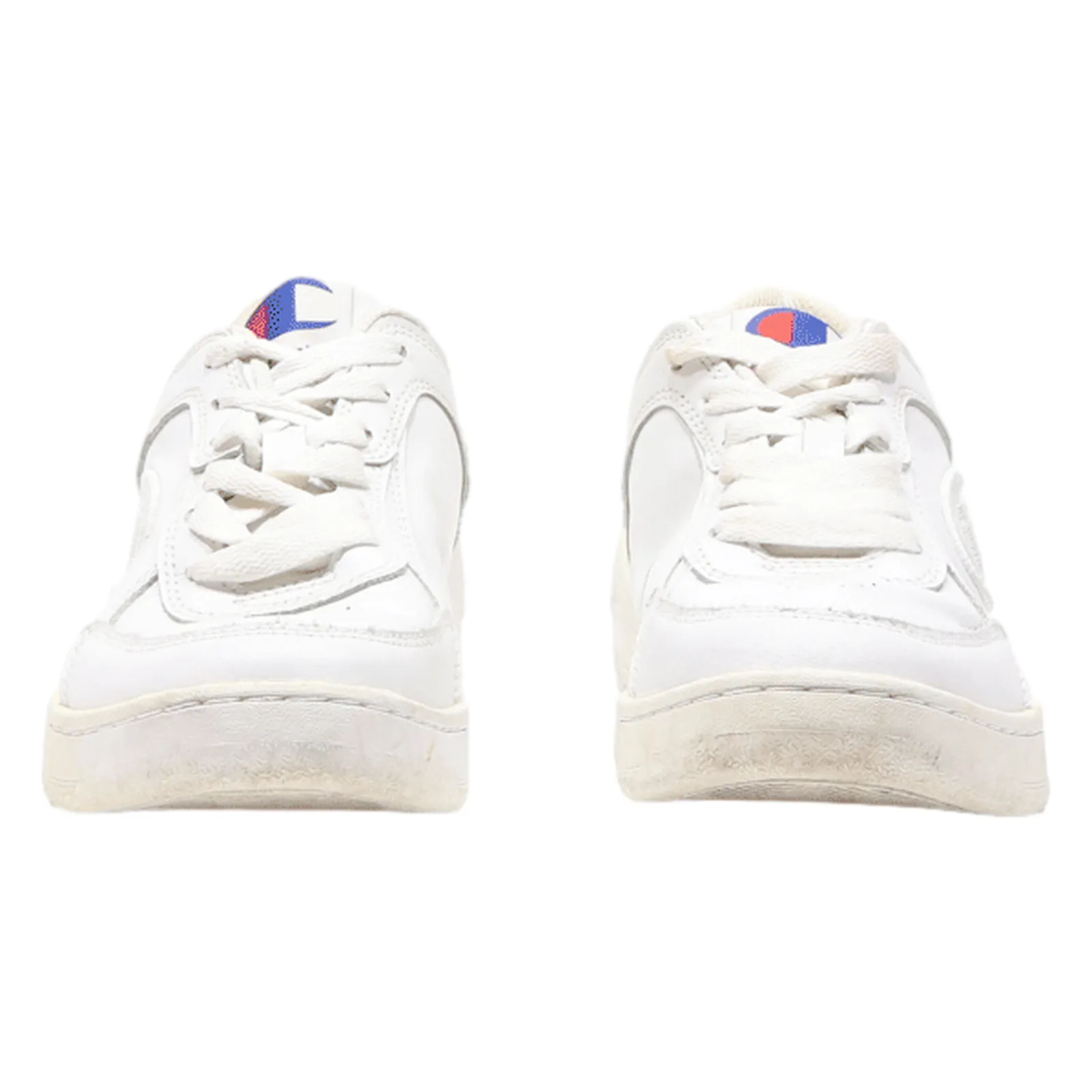 CHAMPION Sneaker Trainers White Leather Womens UK 7