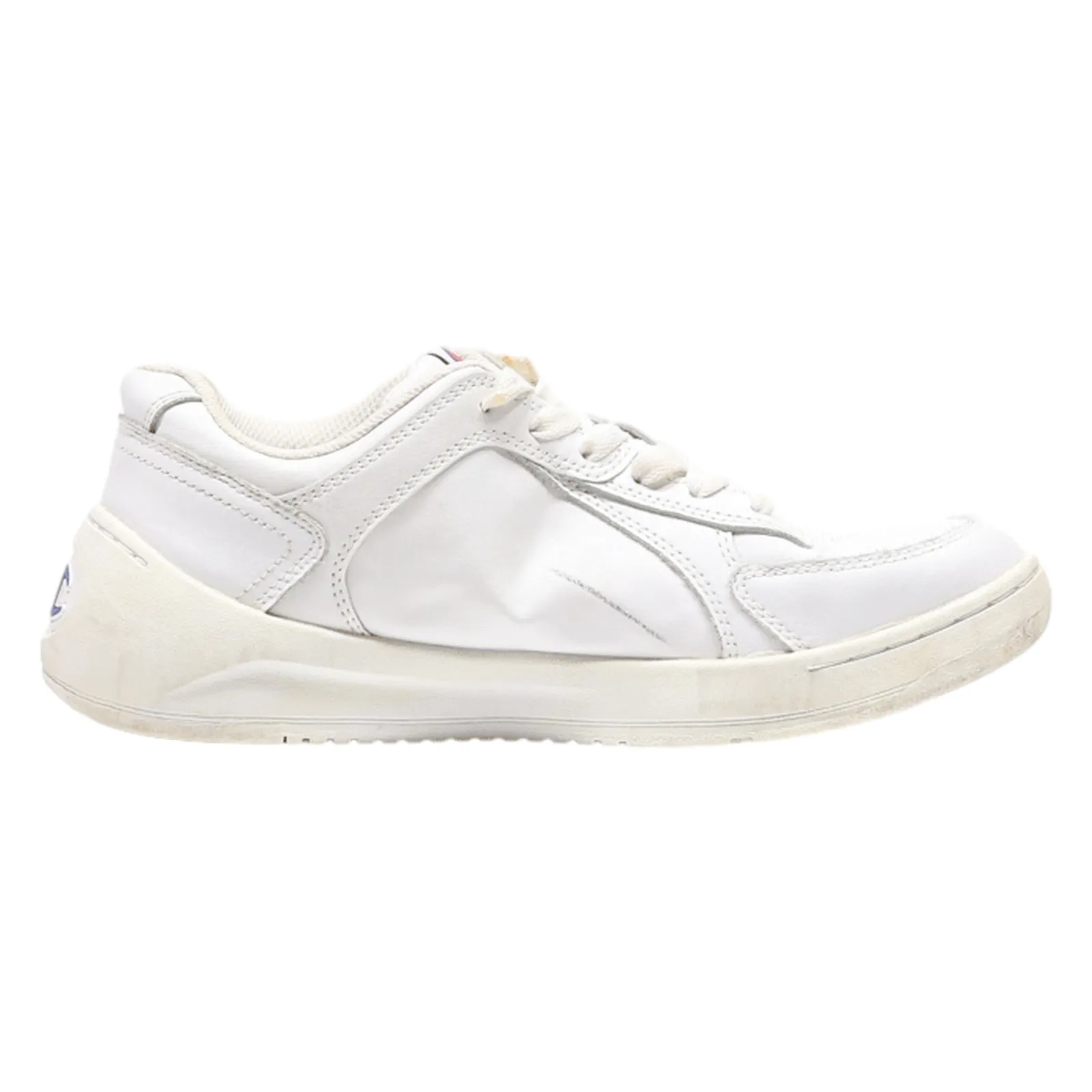 CHAMPION Sneaker Trainers White Leather Womens UK 7