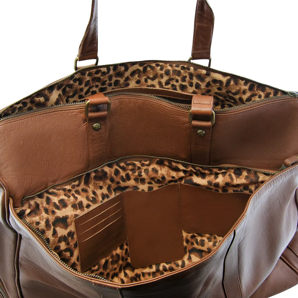 Charlie Overnight Bag | Cognac