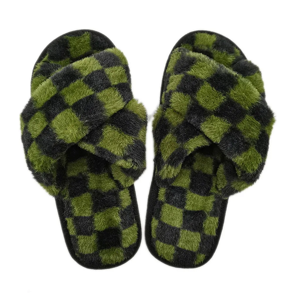 Checkered Slippers