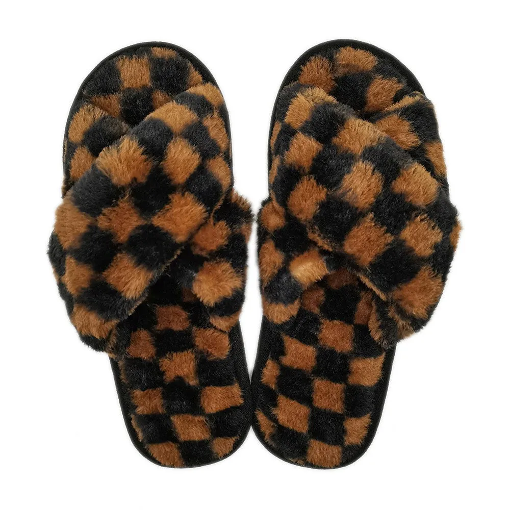 Checkered Slippers