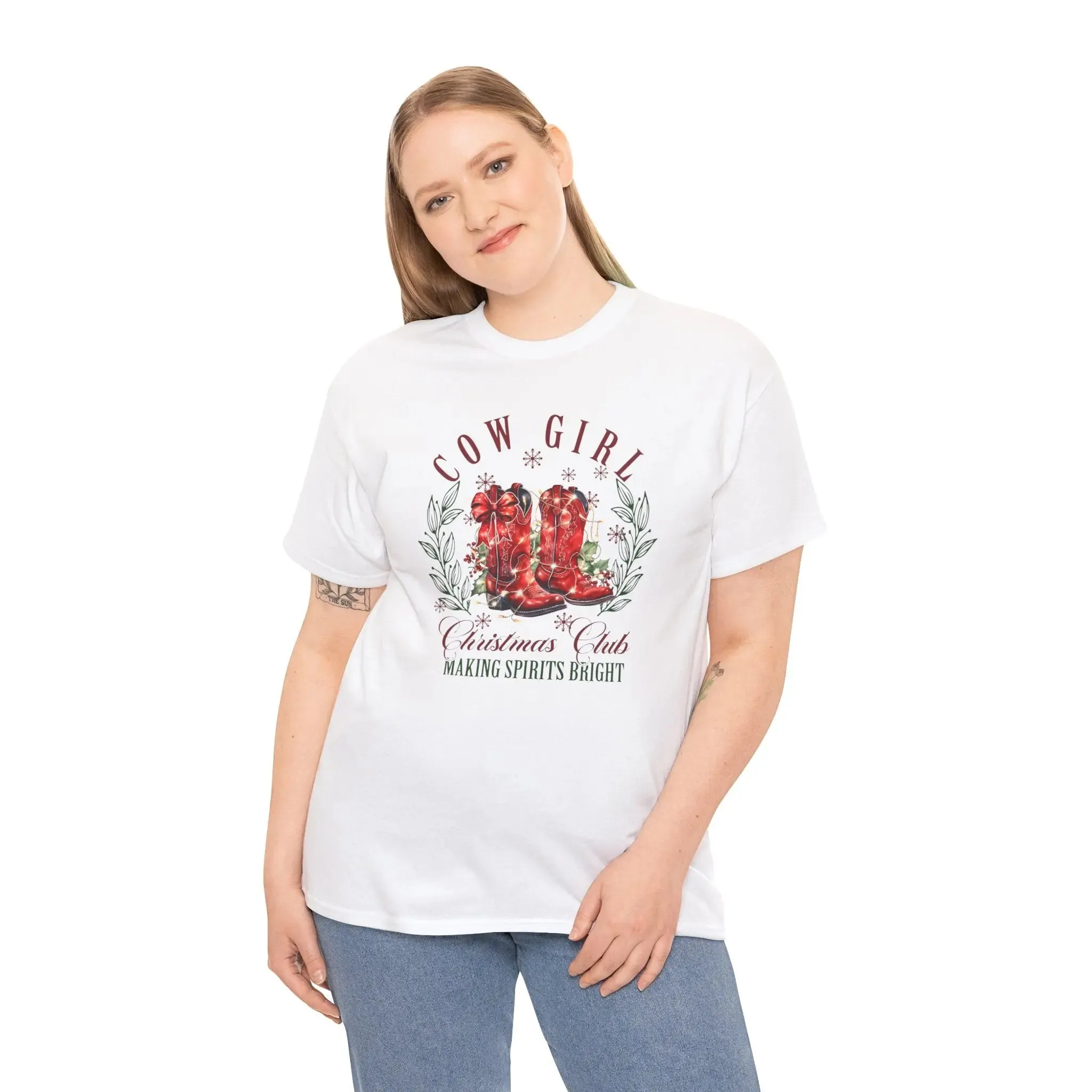 Cowgirl Christmas Club Womenswear Cotton T-shirt
