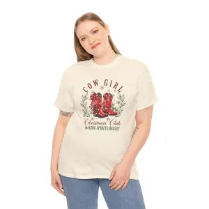 Cowgirl Christmas Club Womenswear Cotton T-shirt