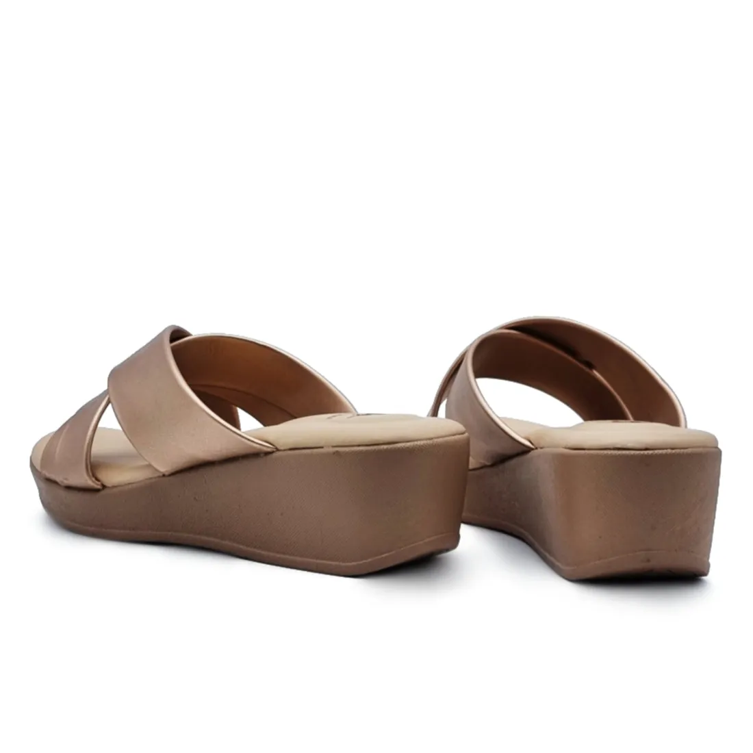 Cross Band Wedge Sandals