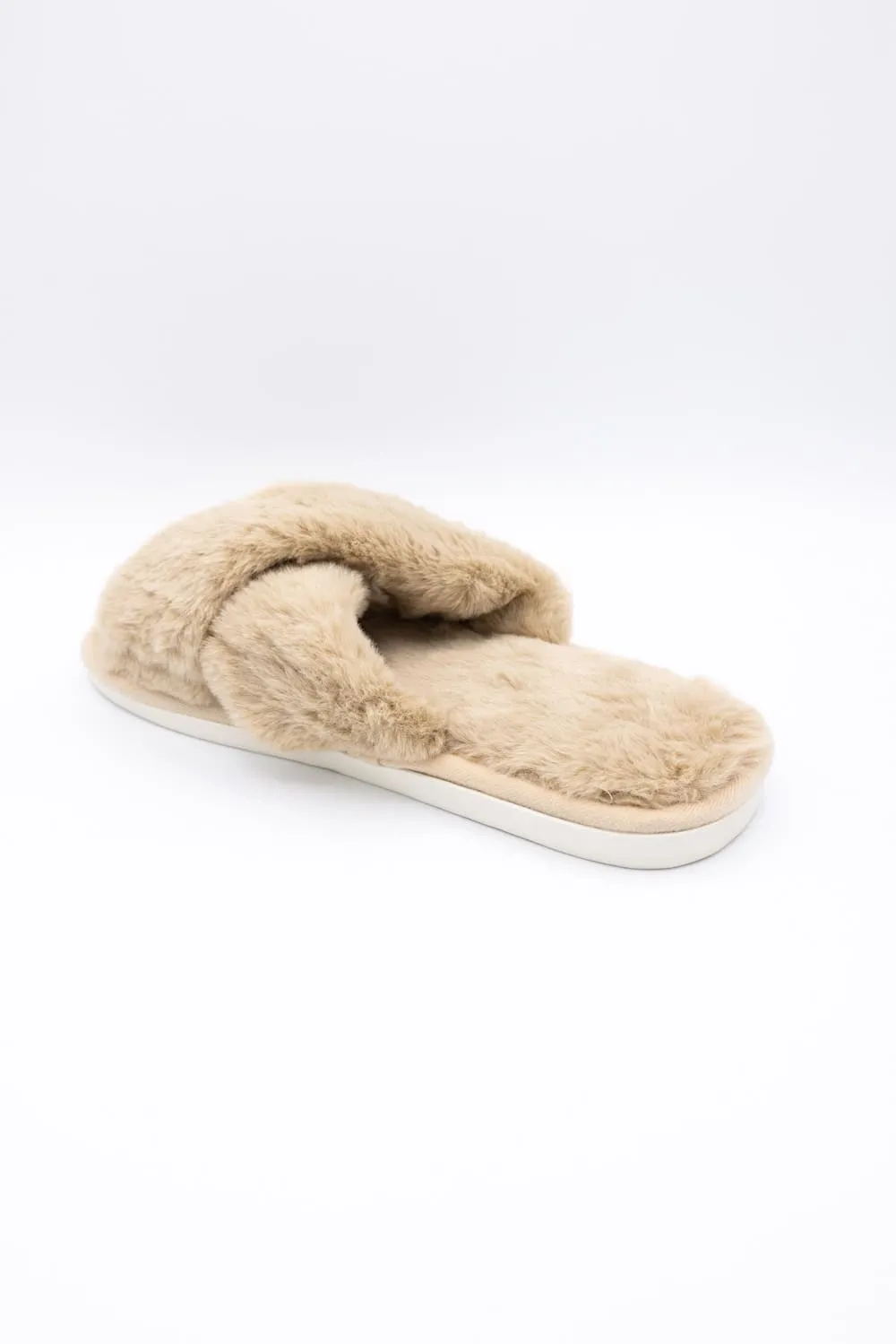Cross Slippers for Women in Camel | WSL220156CAM