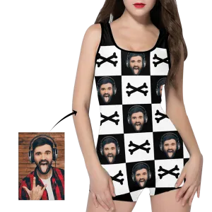 Custom Bathing Suit Custom Swimming Suits Face Swimsuit Best Friends Gift