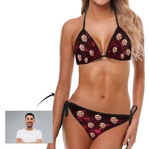 Custom Face Bikini Suit Photo Swimsuit Custom Swimming Suits